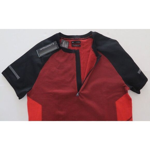 Under Amour 1366503 002 Men's Sz XL Red/Black IntelliKnit 1/4 Zip S/S Shirt $85 - Picture 8 of 8